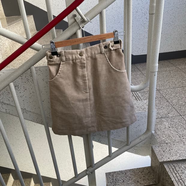 corduroy mini skirt
