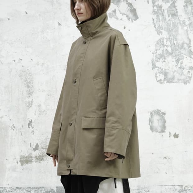 세릭 WAXED HALF JACKET - KHAKI