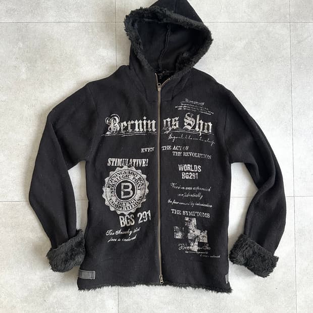 버닝쇼(Bernings Sho) 고딕 퍼 후드 집업