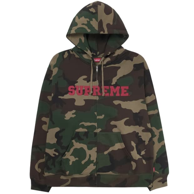 25fw 슈프림 컬리지에이트 아플리케 후드집업[XXL]