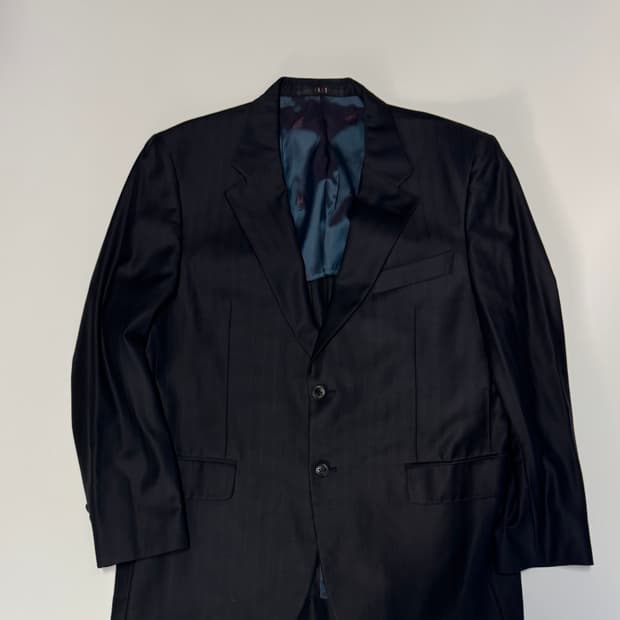 닥스 daks 고급 블랙 스트라이프 정장 자켓 L