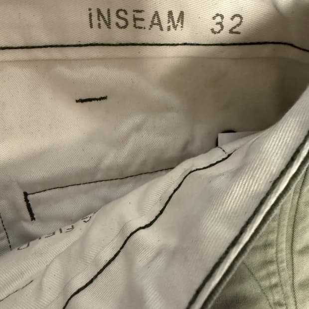 Rrl 오피서 치노팬츠 올리브 32/32