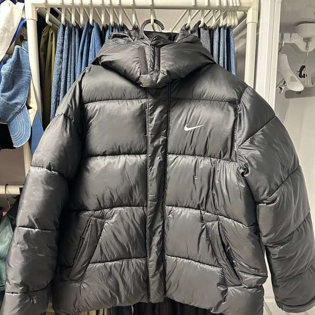 나이키 라이프 써마핏 퍼퍼 자켓 블랙 - 아시아