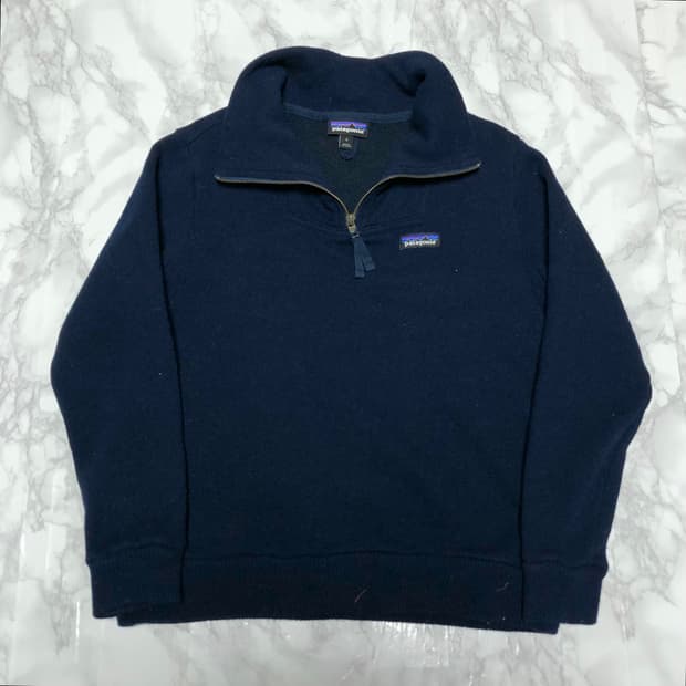 파타고니아 네이비 하프집업 니트 깔끔 남여공용