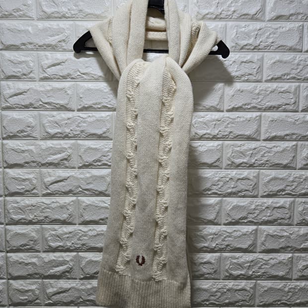 프레드페리 램스울 케이블 목도리 머플러 Free 