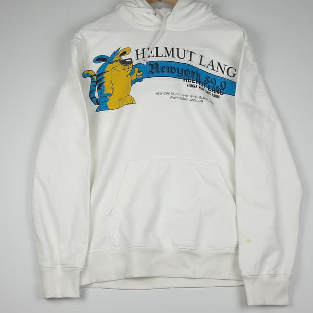 [L] 헬무트 랭 라디오프린트 코튼 후드티