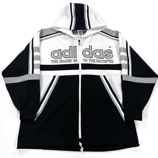 아디다스 x 데상트 90‘s 올드스쿨 져지 후드집업 