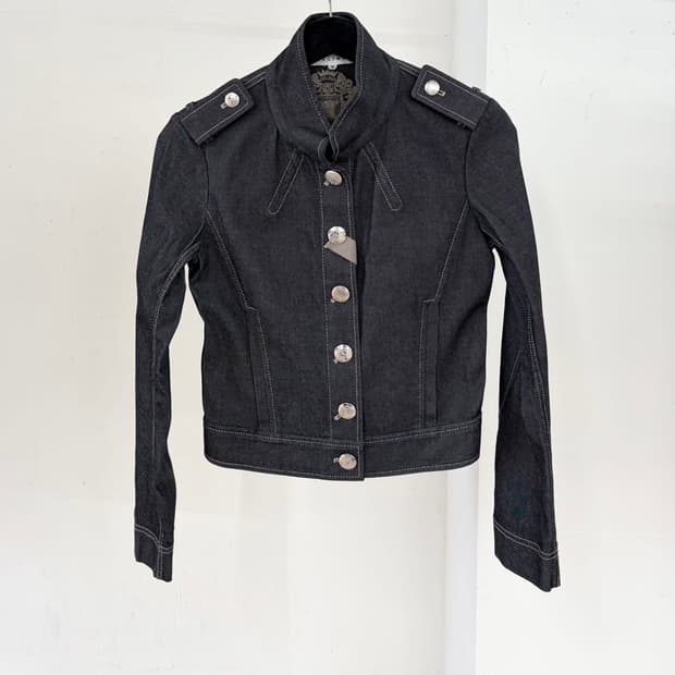 셀린느 데님 네이비 트리오페 자켓 