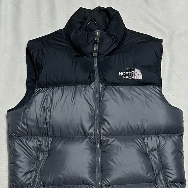 100 노스페이스 700 눕시 그레이 패딩 베스트