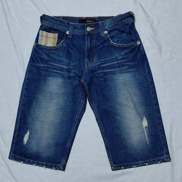 [M] 도미네이트(Dominate) 에스닉 포인트 빈티지 데님 반바지