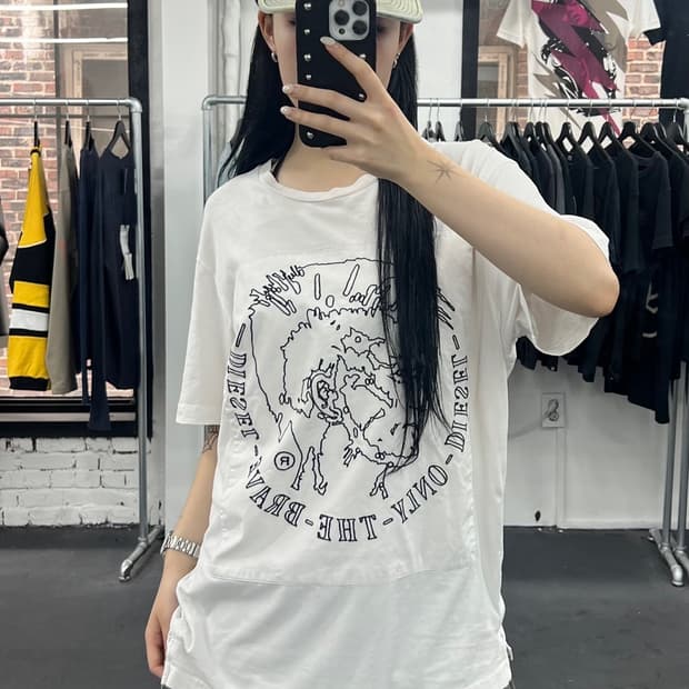 디젤 인디언 빅로고 티셔츠