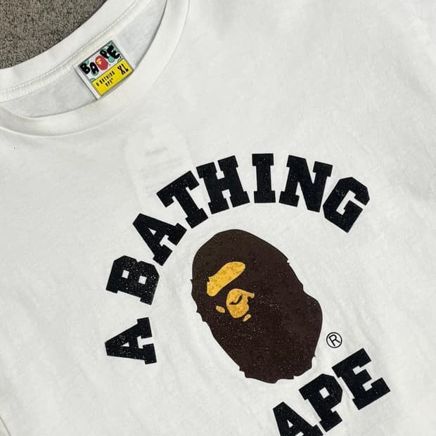 베이프 컬리지 반팔 티셔츠 