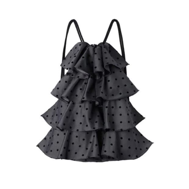 바니쉬먼트 도트 러플 짐색