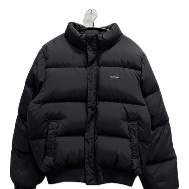 미스치프 백로고 숏패딩 자켓