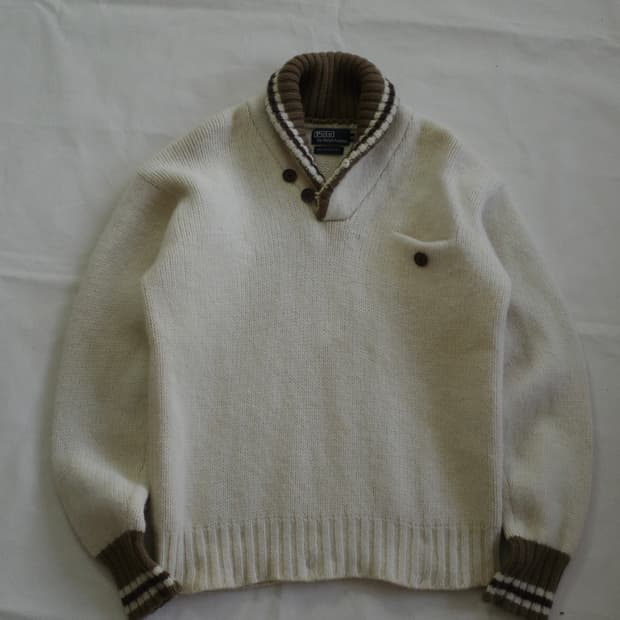 폴로 울 스웨터