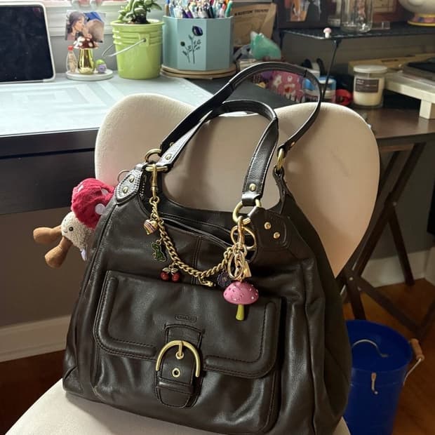 코치 campbell 숄더백