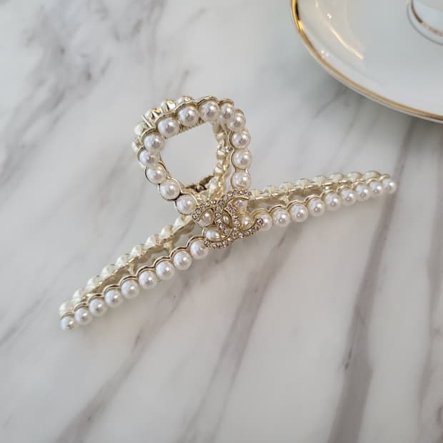 샤넬 업사이클링 집게핀