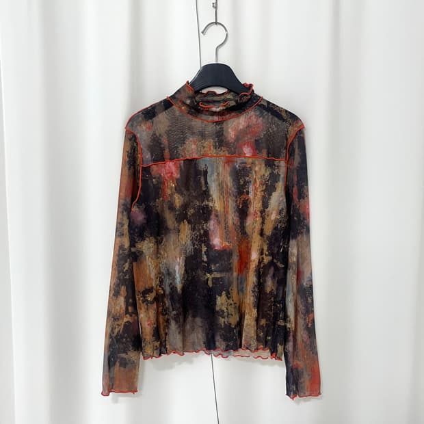 vintage mesh top