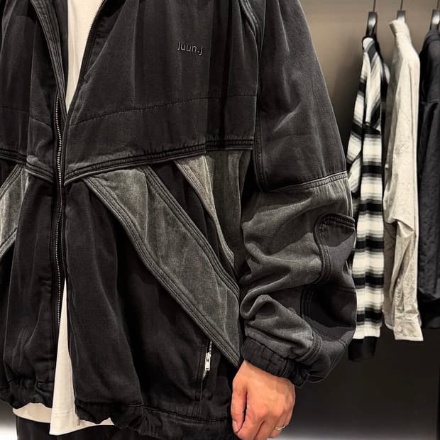 준지 데님 컬러 블록 트랙 점퍼 50 판매합니다