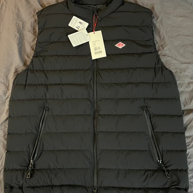 [L]단톤 DANTON 남성 다운 스탠드 칼라 베스트 패딩 조끼 23aw