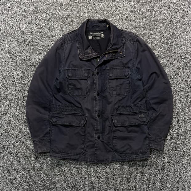 Name : 디젤 엘보우패치 집업 버튼 빈티지데미지 자켓 :) 