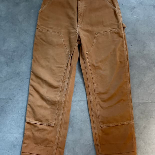 Carhartt 칼하트 더블니 캔버스 워크 팬츠 