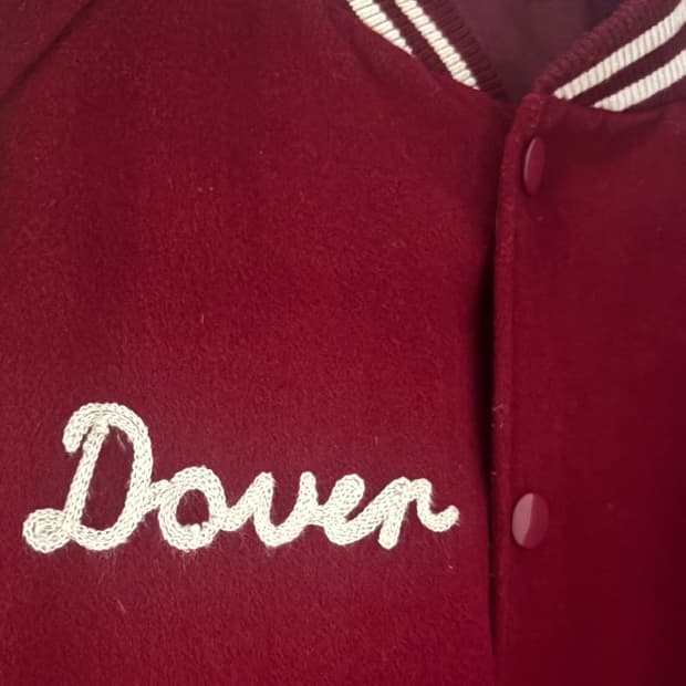 도버(Dover) 자수 울 바시티 자켓 L (100-105)