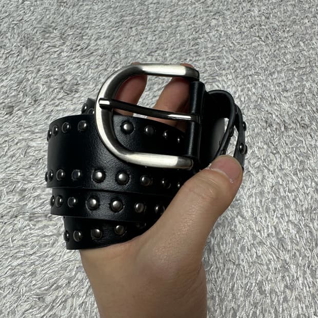 빈티지 스터드 벨트
