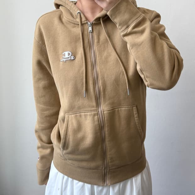 [S] 챔피온 베이지 후드집업