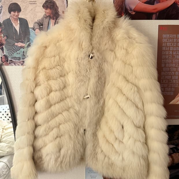 사가폭스 리얼퍼 자켓 