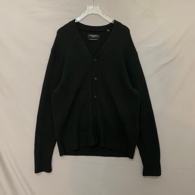 M 올세인츠 블랙 캐시미어 V넥 니트 가디건