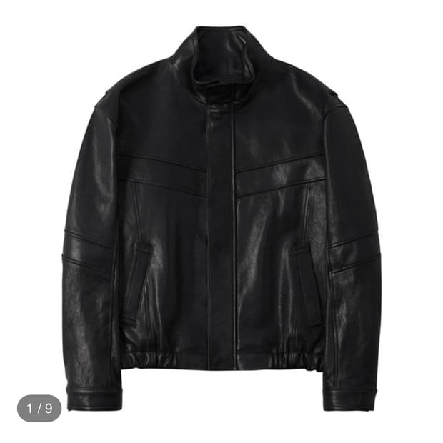 느와르 라르메스 하이넥 가죽자켓 48
