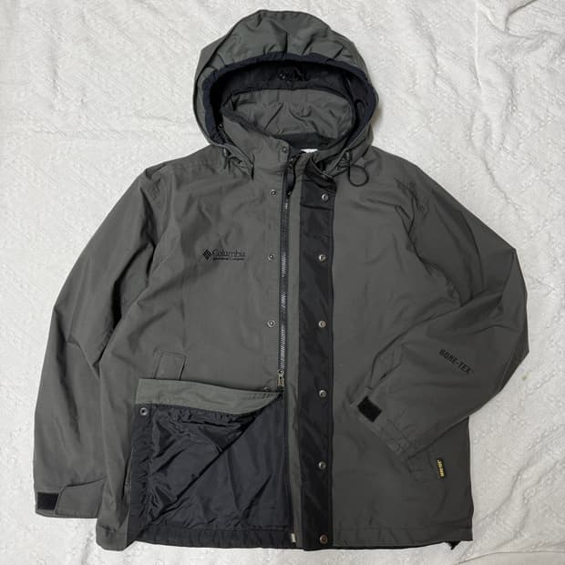 콜럼비아 고어텍스 바람막이 차콜