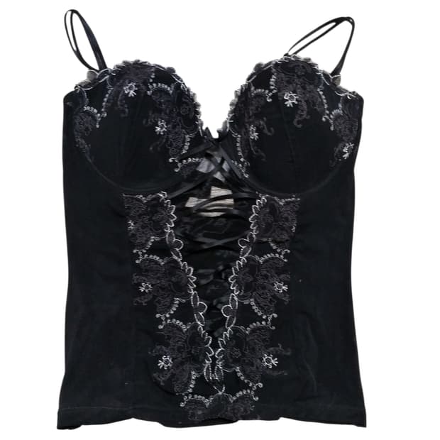 빈티지 끈나시 슬리브리스 레이스 코르셋 달천 대장 y2k 긱시크 공겜여주