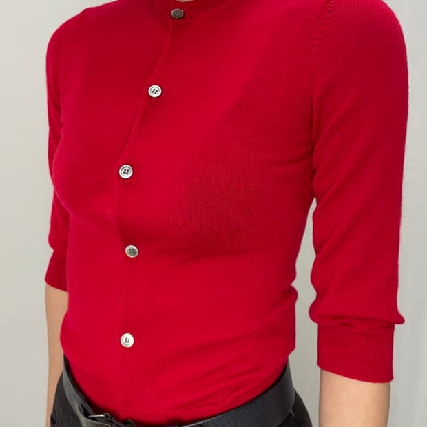 Comme des Garcons 레드 가디건