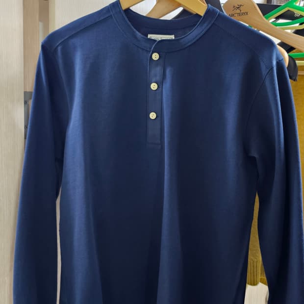 브론슨 헨리넥 롱슬리브 네이비 L(100)