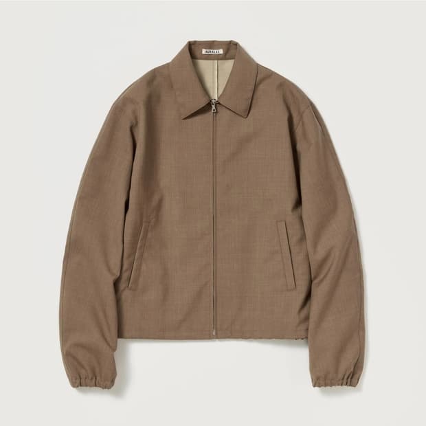 오라리 26ss 본디드 트로피컬 울 집 블루종