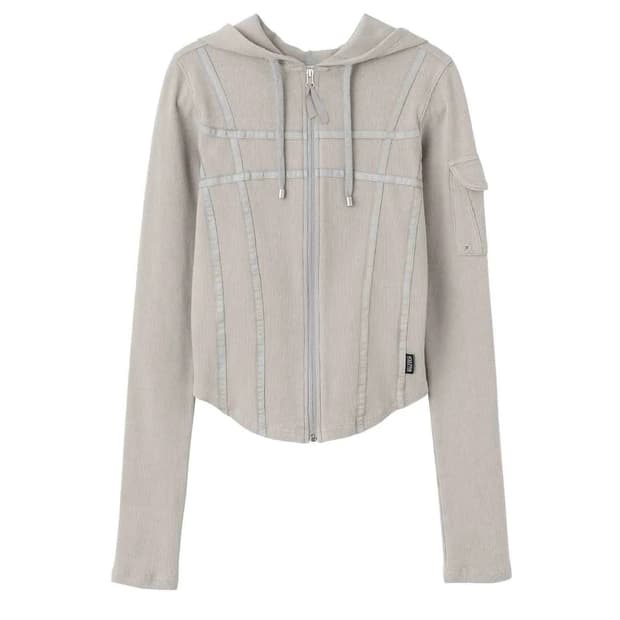 스컬프터 워시드 본디지 후디