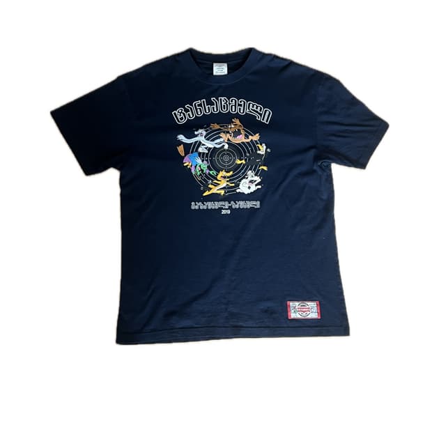 뎀나 베트멍 SS19 카툰 프린트 티셔츠