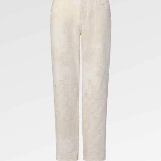 루이비통 다미에 스케이터 모티브 데님팬츠 34