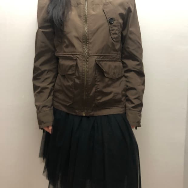 빈티지 자라 맨 올리브 카키 펑크 포켓 자켓