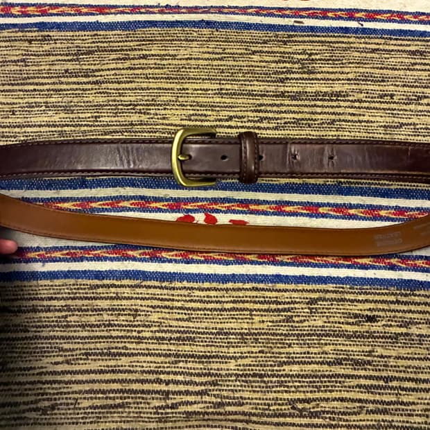 (32~38)L.L.bean USA 엘엘빈 빈티지 레더 클래식 가죽벨트