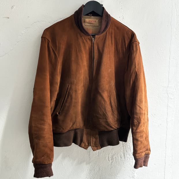 50's Sears Hercules 스웨이드 봄버 자켓 빈티지 레더 자켓