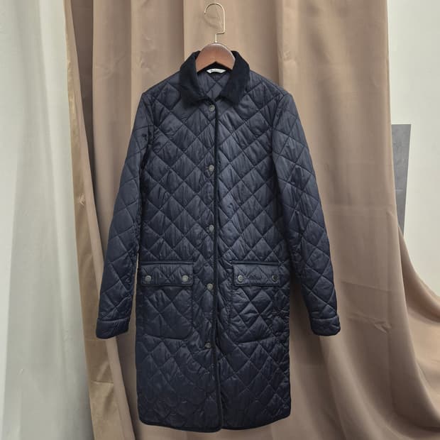 바버 롱 퀄팅 자켓 8사이즈
