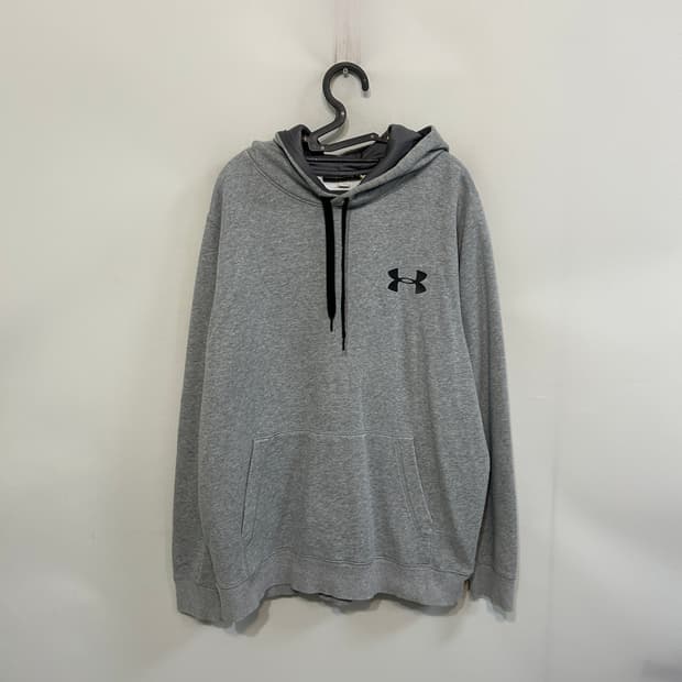 언더아머 남성 기모 후드티 L
