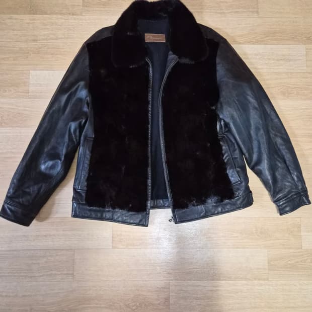 빈티지 밍크 가죽자켓