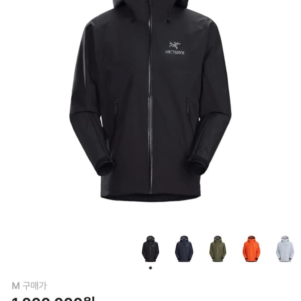 아크테릭스 베타 LT 블랙 M사이즈