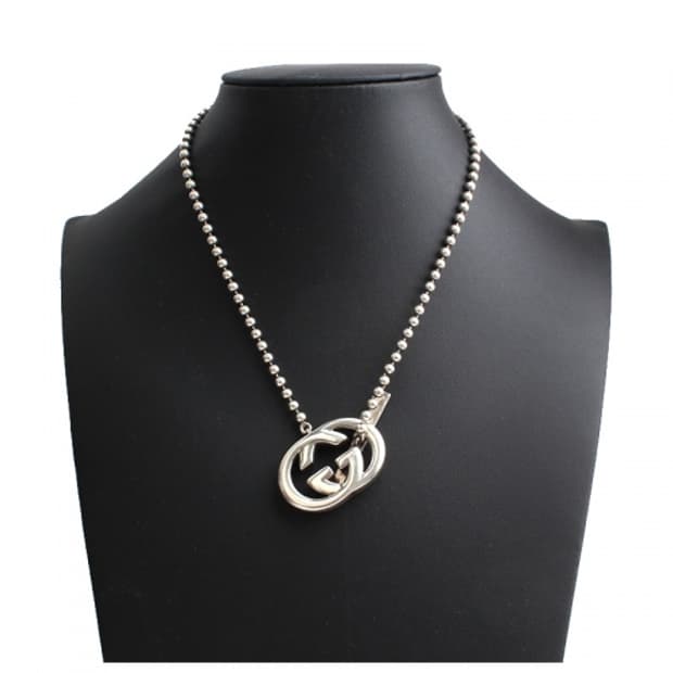 구찌 로고 925실버 목걸이