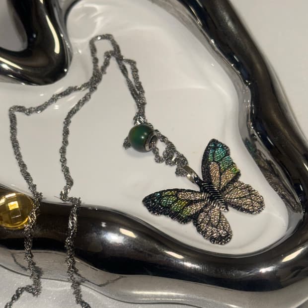 나비 목걸이 빈티지일본빈티지y2k히메갸루