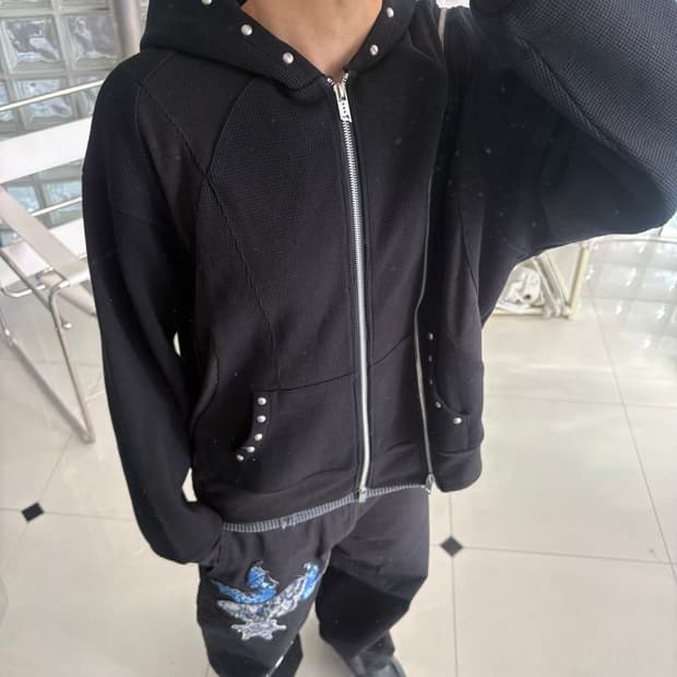 THERMAL MULTI-ZIP REBUILD HOODIE